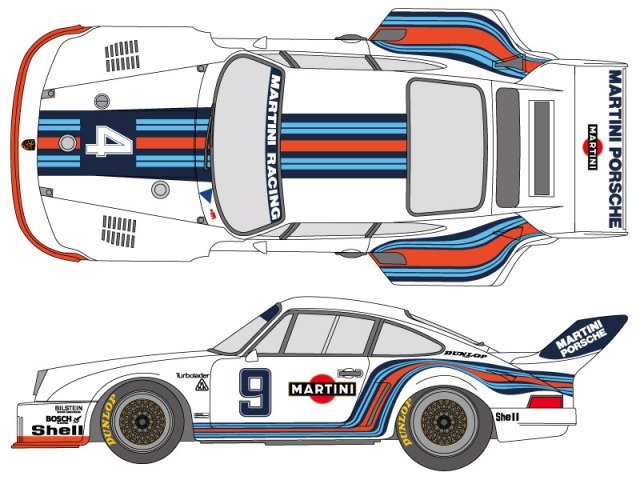 SHUNKO D384 1/24 Porsche 935 1976 Decal set (for Tamiya) 【メール便可】