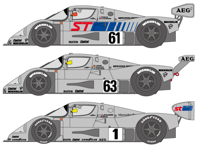 SHUNKO D404 1/24 Sauber C9 1989-90 decal set (for Tamiya