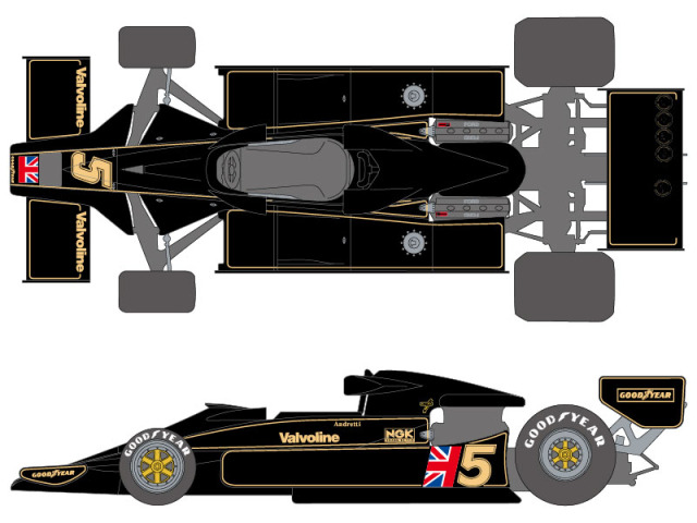 ** 予約商品 ** SHUNKO D413 1/20 Lotus Type 78 1977 Decal set (for Tamiya)【メール便可】