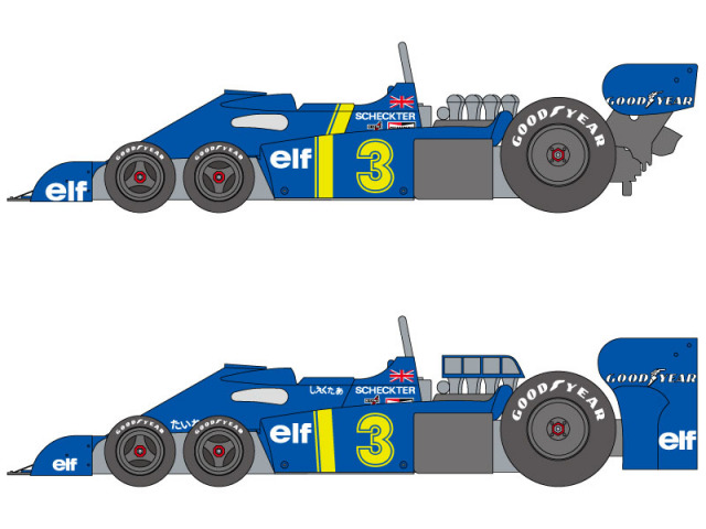 SHUNKO D454 1/12 Tyrrell P34 1976 Sweden /Japanese GP Decal set (for Tamiya)【メール便可】
