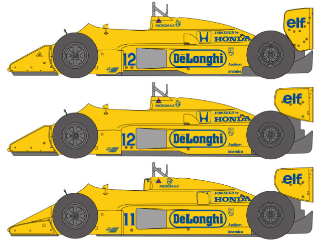 SHUNKO D487 1/12 Lotus 99T 1987 Belgian/Monaco/Detroit GP decal set (for Beemax) 【メール便可】