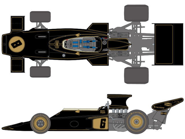 SHUNKO D492 1/12 Lotus Type 72D 1972 Otion decal set (for Tamiya 