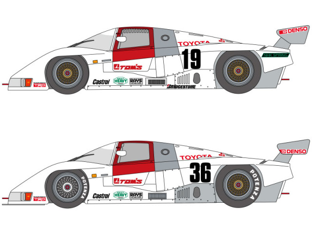 SHUNKO D505 1/24 TOM'S 84C 1984 Decal set (for Tamiya) 【メール便可】