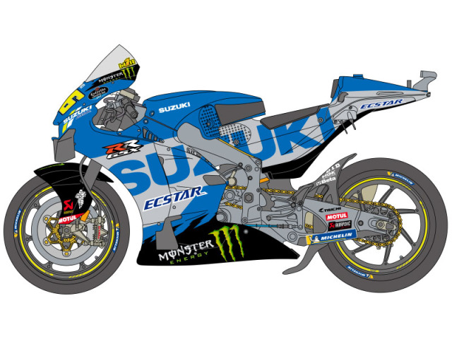 SHUNKO D516 1/12 Ecstar GSX-RR 2021 Decal set (for Tamiya)【メール便可】