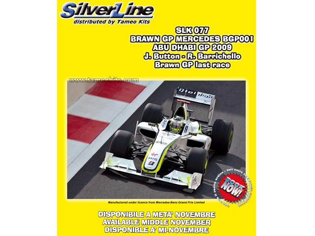 TAMEO kit SLK077 Brawn GP BGP001 Abu Dhabi GP 2009