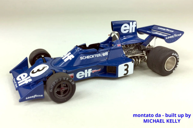 TAMEO kit SLK103 Tyrrell Ford 007 Sweden GP 1974 Schecter /Depailler
