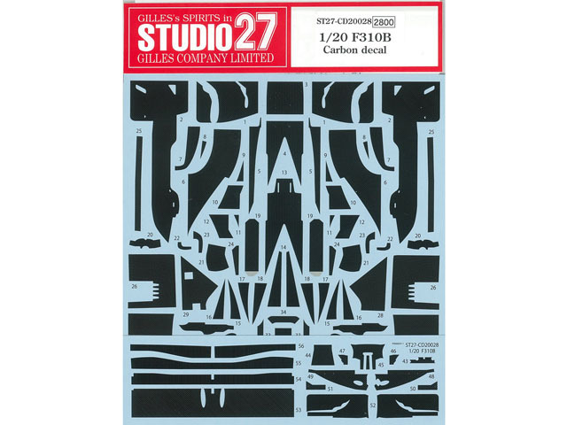 STUDIO27デカール CD20028 1/20 Ferrari F310B 1997 Carbon Decal (for Tamiya) 【メール便可】