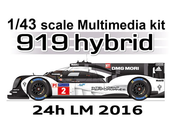 【お取り寄せ商品】 STUDIO27 FD43038 1/43 ポルシェ 919 Hybrid #1/2 LM2016 Winner