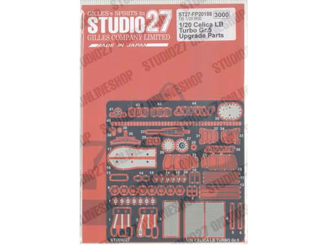 STUDIO27 FP20188 1/20 Toyota Celica LB Turbo Gr.5 Upgrade Parts for Tamiya