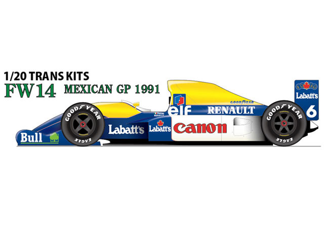 【お取り寄せ商品】 STUDIO27 TK2078 1/20 Williams FW14 Mexican GP 1991 Conversion Kit