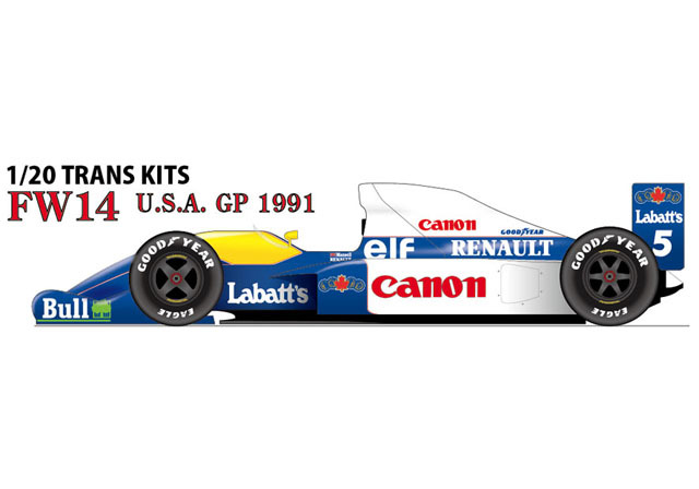 【お取り寄せ商品】 STUDIO27 TK2079 1/20 Williams FW14 U.S.A.GP 1991 Conversion Kit