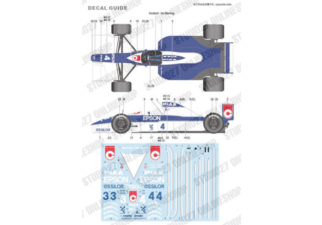 お取り寄せ商品】 STUDIO27 TK2095 1/20 Tyrrell 019 San Marino GP