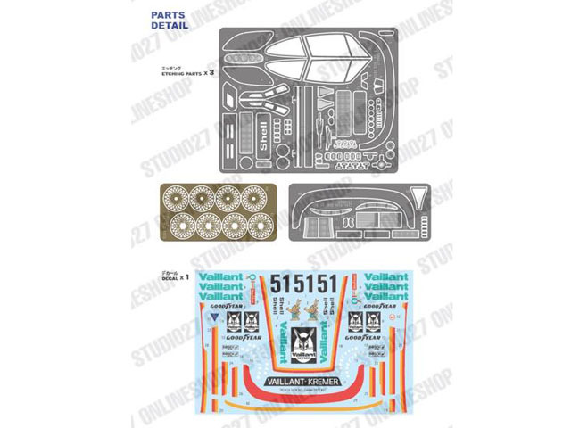 お取り寄せ商品】 STUDIO27 TK2479 1/24 Porsche 935 Kremer #51