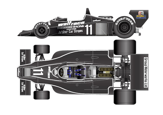 【お取り寄せ商品】 STUDIO27 TRK007 1/20 セオドール レーシング WOLF WR3 AFX F-1 1979