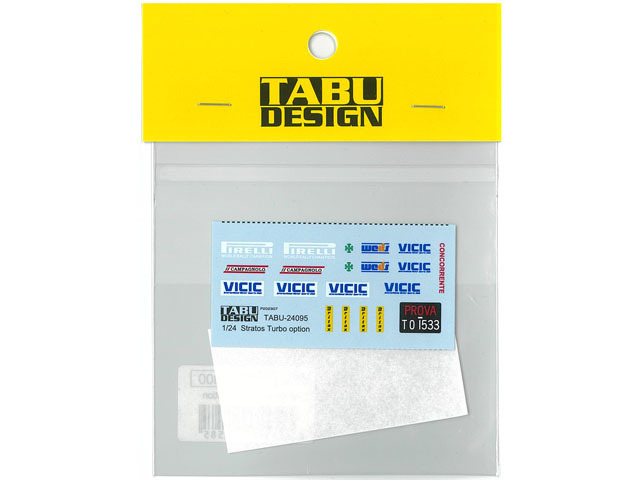 TABUデザイン 24095 1/24 Lancia Stratos Turbo Option Decal （for Tamiya） 【メール便可】