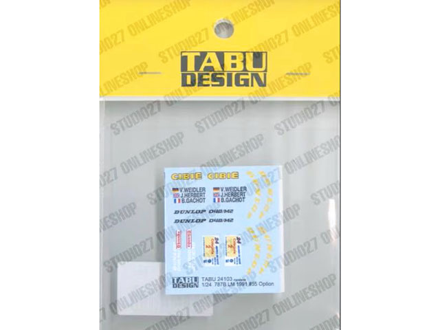 TABUデザイン 24103 1/24 Mazda 787B #55 LM 1991 Option Decal for Tamiya【メール便可】