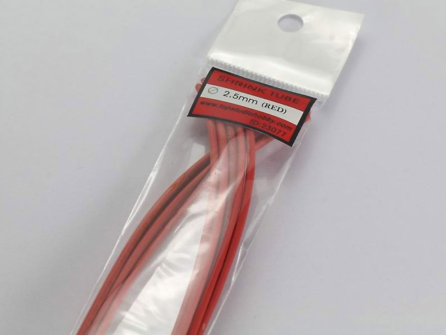 TOP STUDIO TD23077 Shrink Tube 2.5mm Red