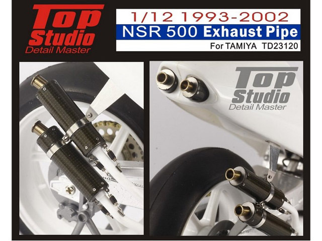 TOP STUDIO TD23120 1/12 1993-2002 NSR500 Exhaust Pipe