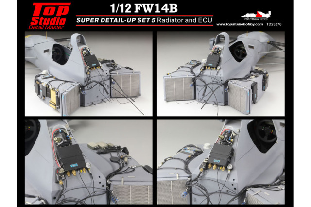 TOP STUDIO TD23276 1/12 Williams FW14B Super Detail-up Set 5 - Radiator & ECU