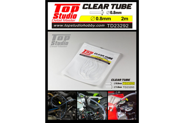 TOP STUDIO TD23292 0.8mm Clear Tube 【メール便可】