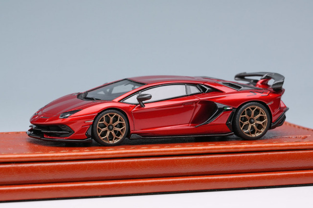 ** 予約商品 ** Titan64 TM007C 1/64 Lamborghini Aventador SVJ 2018 Rosso Effesto Limited 300pcs