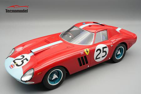 ** 予約商品 ** Tecno Model TM12-05D 1/12 Ferrari 250GTO 64 Le Mans 24H 6th 1964 #25 Maranello Concessionaires I.Ireland / T.Maggs / J.Stewart 
