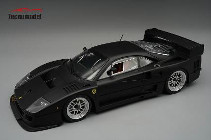 ** 予約商品 ** Tecno Model TM12-17C 1/12 Ferrari F40LM Press version 1996 Matt Black /ENKEI Silver wheels
