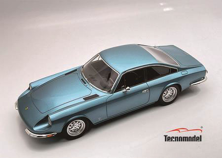 ** 予約商品 ** Tecno Model TM18-395D 1/18 Ferrari 365 GT 2+2 1967 California Blue Metallic
