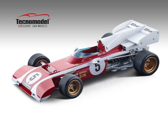 【お取り寄せ商品】 Tecno Model TM18-194D 1/18 Ferrari 312B2 South Africa GP 1972 #5 J.Ickx