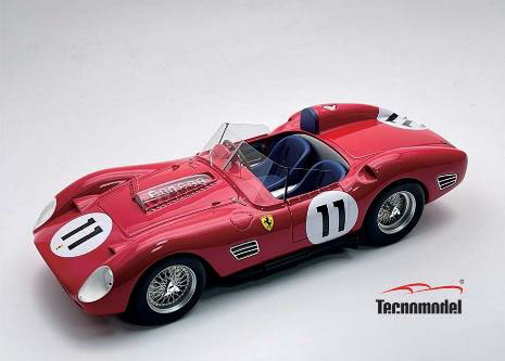 ** 予約商品 ** Tecno Model TM18-261B 1/18 Ferrari 250TR59-60 Le Mans 24H 1960 Winner #11 O.Gendebien - P.Frere