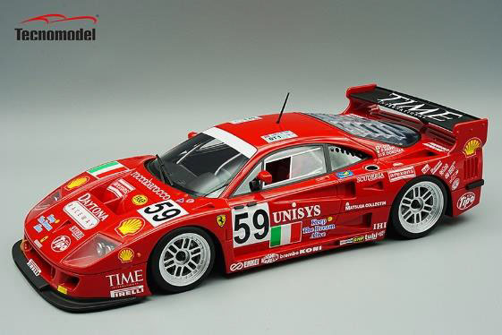 Tecno Model TM18-286A 1/18 Ferrari F40 GTE Le Mans 24H 1996 #59 P.Nappi/ R. Donovan/ T.Oota