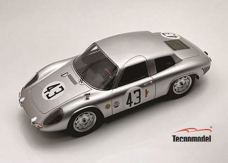 ** 予約商品 ** Tecno Model TM18-305D 1/18 Porsche 356B Carrera 2000 GS GT Sebring 12H 1964 #43 B.Pon - J.Buzzetta