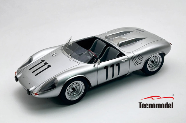 ** 予約商品 ** Tecno Model TM18-306C 1/18 Porsche 718 WRS Nurburgring 1000km 1962 3rd #111 G.Hill - H.Herrmann