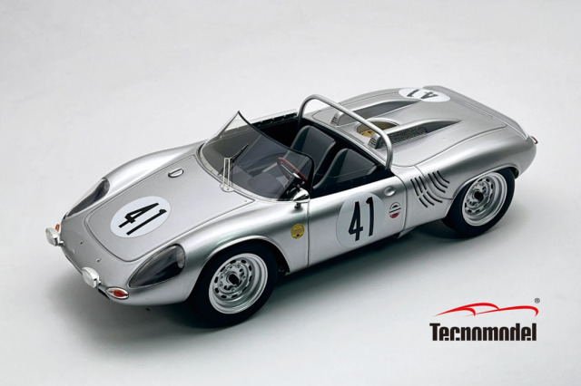 ** 予約商品 ** Tecno Model TM18-306D 1/18 Porsche 718 WRS Sebring 12H 1964 #41 E.Barth - H.Linge