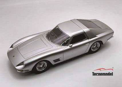 ** 予約商品 ** Tecno Model TM18-358D 1/18 Lamborghini 400GT Monza Metallic Silver