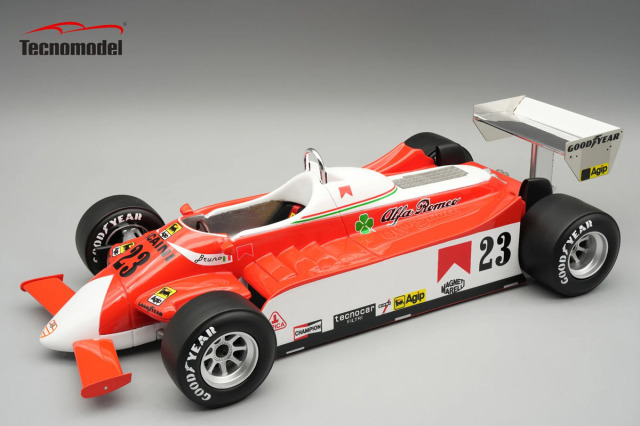 ** 予約商品 ** Tecno Model TM18-365B 1/18 Alfa Romeo 179 U.S.A.GP 1980 Bruno Giacomelli