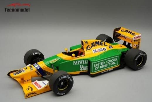 ** 予約商品 ** Tecno Model TM18-374A 1/18 Benetton B192 Bergian GP 1992 Winner #19 Michael Schumacher