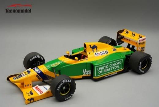 ** 予約商品 ** Tecno Model TM18-374B 1/18 Benetton B192 British GP 1992 #20 M.Brundle