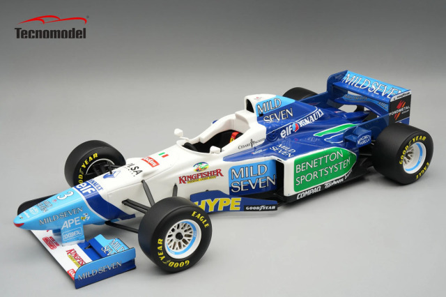 ** 予約商品 ** Tecno Model TM18-380C 1/18 Benetton B196 Argentina GP 1996 #3 Jean Alesi