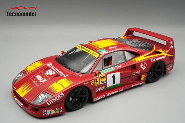 ** 予約商品 ** Tecno Model TM18-405F 1/18 Ferrari F40 LM Team Brummel Supercar GT 1994 #1 M.Schiattarella