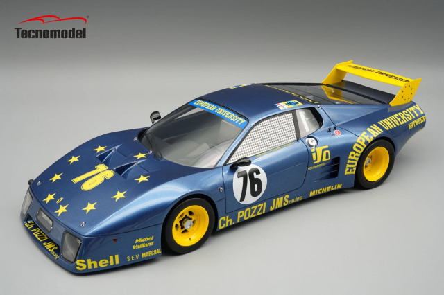 ** 予約商品 ** Tecno Model TM18-409G 1/18 Ferrari 512BB/LM Le Mans 24H 1980 #76 JMS Racing