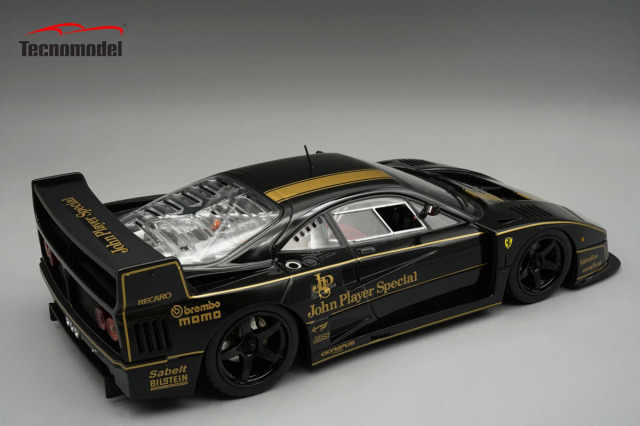 Tecno Model TM18-410A 1/18 Ferrari F40 LM 1996 JPS Black