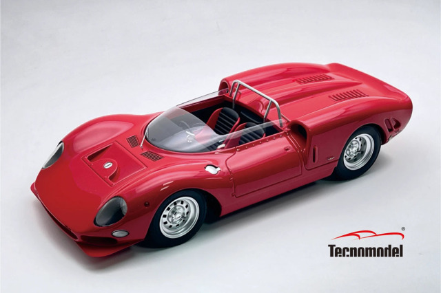 ** 予約商品 ** Tecno Model TM18-422A 1/18 Ferrari 365P2 Spider 1965 Press Rosso Corsa