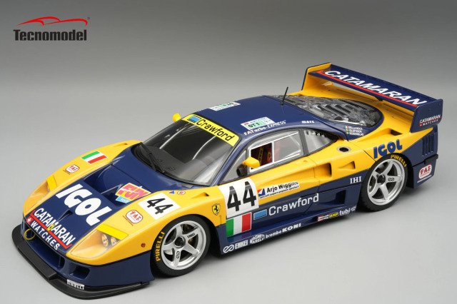** 予約商品 ** Tecno Model TM18-429B 1/18 Ferrari F40 LM Le Mans 24H 1996 n.44 Driver L.Della Noce / A.Olofsson / C.Rosenblad (Open Rear Hood)