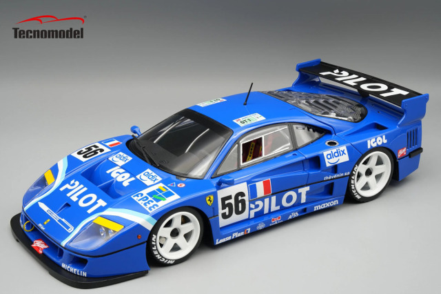 ** 予約商品 ** Tecno Model TM18-429F 1/18 Ferrari F40 LM Le Mans 24H 1996 PILOT n.56 Driver M.Ferte /O.Thevenin /N.Loboissetier (Open Rear Hood)