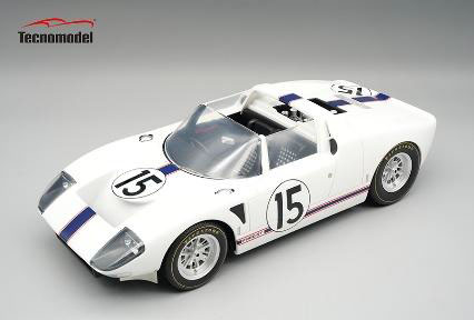 ** 予約商品 ** Tecno Model TM18-459C 1/18 Ford GT40 Roadster X1 Le Mans #15 1965 M.Trintignant / G.Ligier