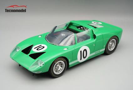 ** 予約商品 ** Tecno Model TM18-459F 1/18 Ford GT40 Roadster X1 Nurburgring 1000km #10 1965 R.Attwood / J.Whitmore