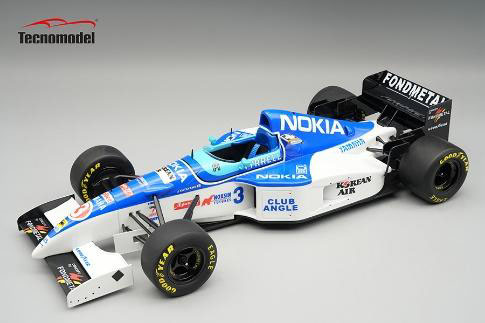 ** 予約商品 ** Tecno Model TM18-493C 1/18 Tyrrell Yamaha 023 British GP #3 1995 U.Katayama