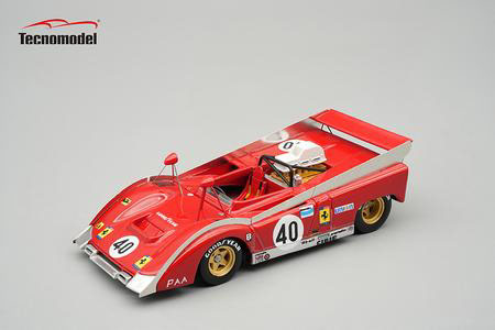 ** 予約商品 ** Tecno Model TM43-32C 1/43 Ferrari 712 Can-Am Watkins Glen 1972 #40 NART J.P.Jarier