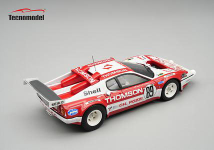 予約商品 ** Tecno Model TM43-64B 1/43 Ferrari 512BB Le Mans 24H